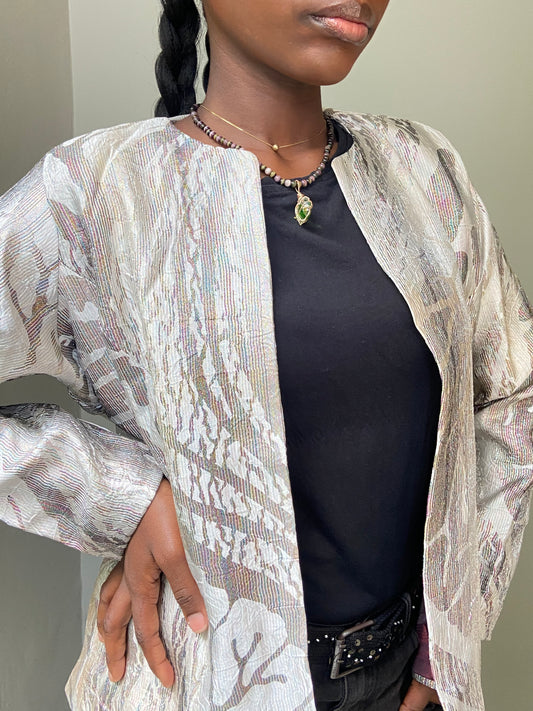 Silver Multi Colour Jacket