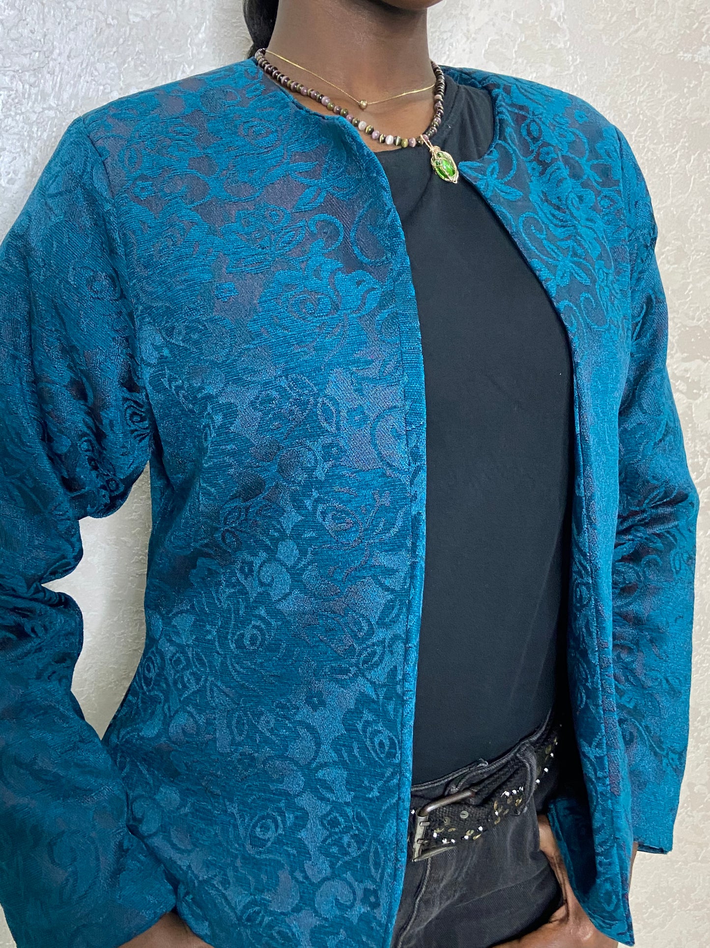 Patterned Blue Jacket