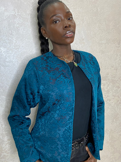 Patterned Blue Jacket