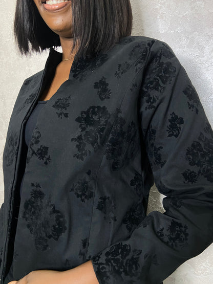 Black Flower Jacket